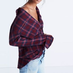 Madewell Flannel Classic Ex-Boyfriend Shirt in Jensen Plaid